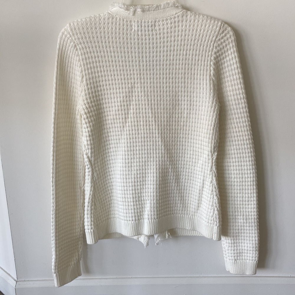 “Express” ivory, textured, embellished button sweater/blazer; size XS; NWOT - Picture 8 of 13